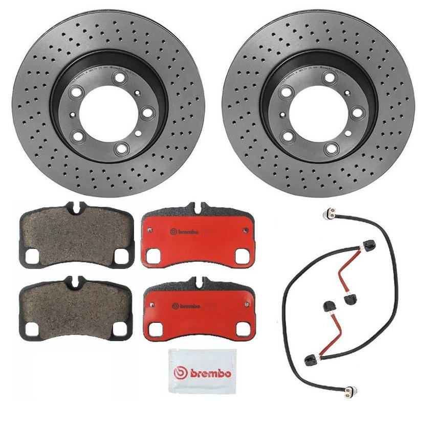Brembo Brakes Kit Pads and Rotors Rear (330mm) (Ceramic) Brembo